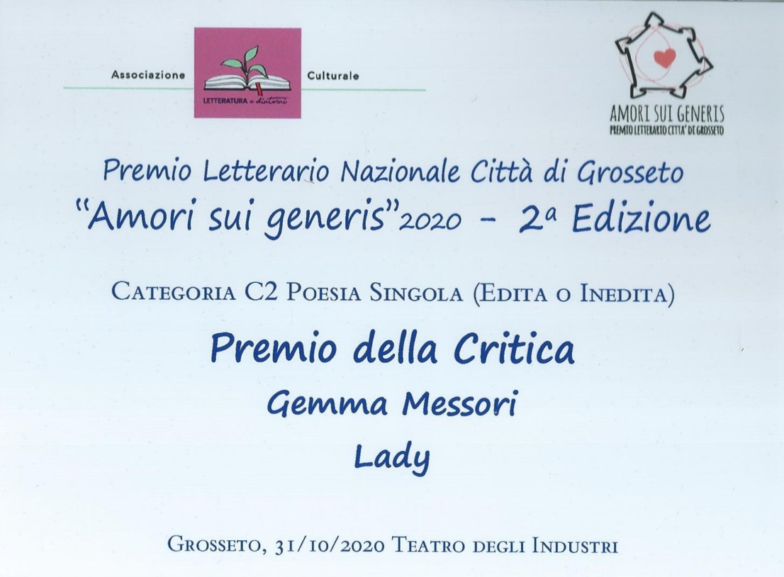 Premio critica Grosseto 2020